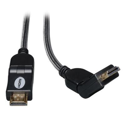 TrippLite P568-003-SW 3ft High Speed HDMI Cable Digital Video with Audio Swivel Connectors 4K x 2K M/M 3' - HDMI cable - HDMI (M) to HDMI (M) - 3 ft - triple sh TrippLite P568-003-SW 3ft High Speed HDMI Cable Digital Video with Audio Swivel Connectors 4K x 2K M/M 3' - HDMI cable - HDMI (M) to HDMI (M) - 3 ft - triple sh