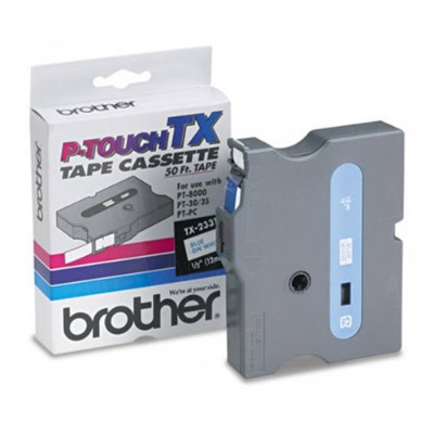 1/2 Blue on White for P-Touch 50ft. Laminated Tape - 1 Pack
