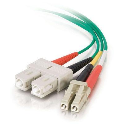 Cables To Go 37231 1m LC SC 62.5 125 OM1 Duplex Multimode PVC Fiber Optic Cable Green Patch cable LC multi mode M to SC multi mode M 3.3 ft fiber