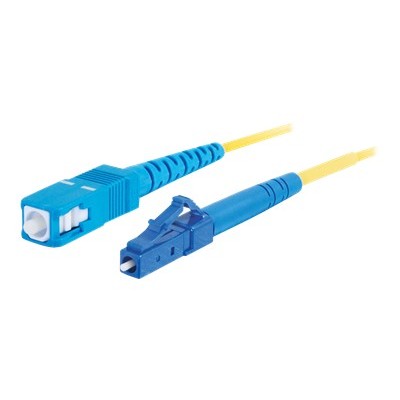 Cables To Go 37112 LC SC 9 125 OS1 Simplex Singlemode PVC Fiber Optic Cable Patch cable LC single mode M to SC single mode M 33 ft fiber optic 9