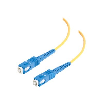 Cables To Go 37129 SC SC 9 125 OS1 Simplex Singlemode PVC Fiber Optic Cable Patch cable SC single mode M to SC single mode M 6.6 ft fiber optic 9