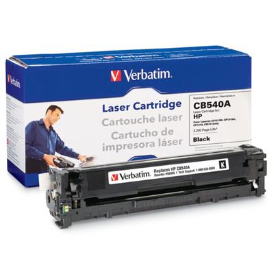 Verbatim 96965 HP CB540A Black Remanufactured Laser Toner Cartridge