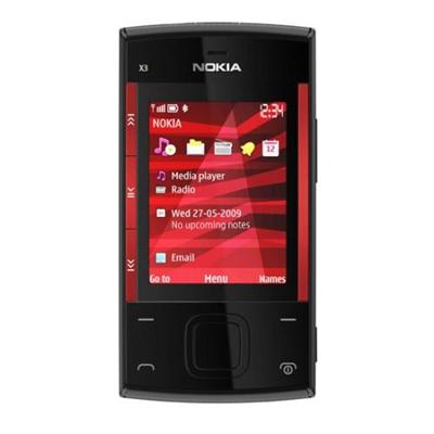 X3 Unlocked GSM Quad Band Slider 3.5MP with 2 GB microSD Card - Red / Black