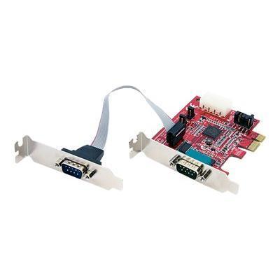 2 Port Low Profile Native RS232 PCI Express Serial Card with 16950 UART - serial adapter - 2 ports