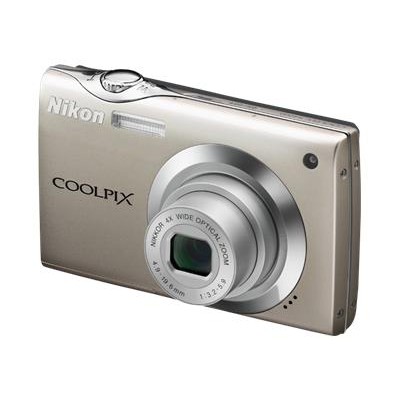 Coolpix S4000 Digital camera compact 120 Mpix optical zoom 4 x supported memory SD SDHC champagne silver