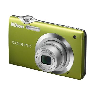 Coolpix S3000 - Digital camera - compact - 12.0 Mpix - optical zoom: 4 x - supported memory: SD SDHC - green