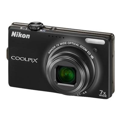 Coolpix S6000 Digital camera compact 142 Mpix optical zoom 7 x supported memory SD SDHC black