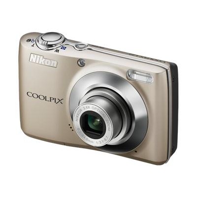 Coolpix L22 Digital camera compact 120 Mpix optical zoom 36 x supported memory SD SDHC champagne silver