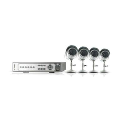 Web Ready 4 Channel H.264 DVR Security System with Smart Phone Access and 4 Indoor/Outdoor Hi-Res CCD Night Vision Surveillance Cameras