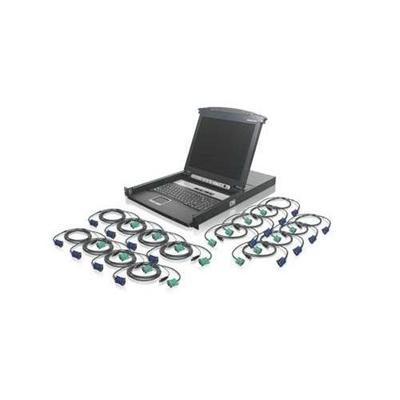 Iogear GCL1816KITU 16-Port LCD Combo KVM Switch with USB KVM Cables Iogear GCL1816KITU 16-Port LCD Combo KVM Switch with USB KVM Cables
