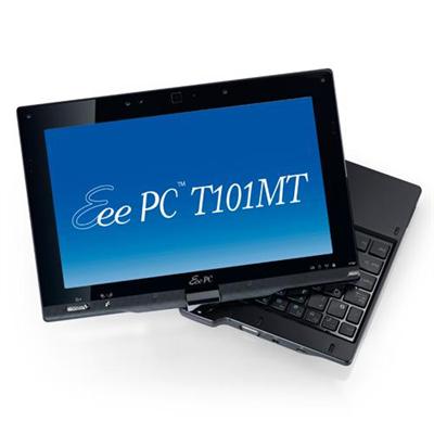EEE PC T101MT Intel Atom N450 1.6GHz Netbook - 1GB RAM  160GB HDD  10.1 LED Backlight  0.3MP Webcam  Black