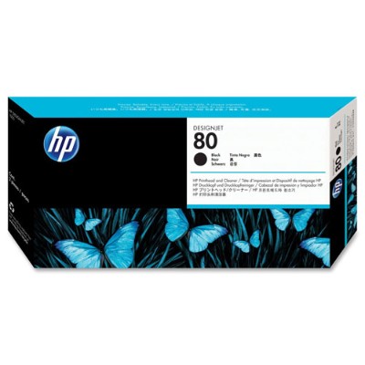 HP Inc. C4820A 80 17 ml black printhead with cleaner for DesignJet 1050c 1050c plus 1055cm 1055cm plus