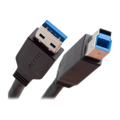 Accell A111B 010B USB cable USB Type A M to USB Type B M USB 3.0 10 ft