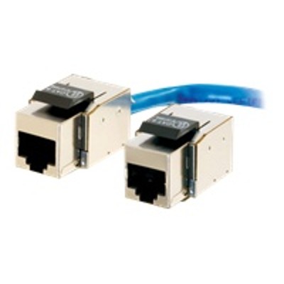Cables To Go 35221 Cat6 Toolless Keystone Jack Fully Shielded Modular insert RJ 45 silver 1 port