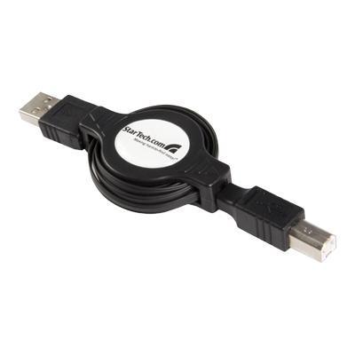 Retractable USB 2.0 Cable A to B - USB cable