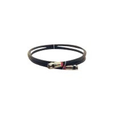 Steren Electronics BL 215 303BK RF cable F connector M to F connector M 3 ft quad shielded coaxial black
