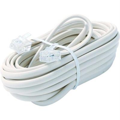 Steren Electronics BL 324 015WH Phone cable RJ 11 6 pin M to RJ 11 6 pin M 15 ft white