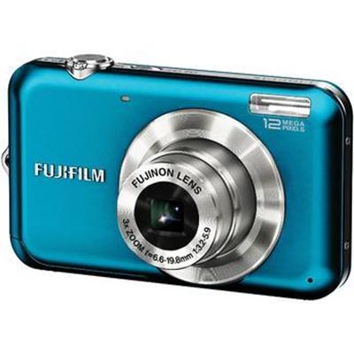 FinePix JV100 - Digital camera - compact - 12.2 Mpix - optical zoom: 3 x - supported memory: SD SDHC - blue