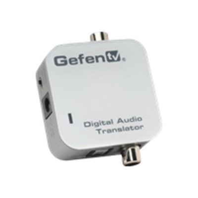 Gefen GTV-DIGAUDT-141 TV Digital Audio Translator - Coaxial\/optical digital audio converter - white