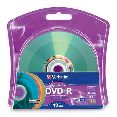 LightScribe - DVD+R x 10 - 4.7 GB - storage media