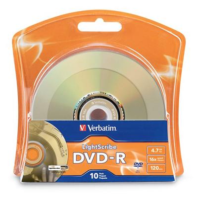 LightScribe - DVD-R x 10 - 4.7 GB - storage media