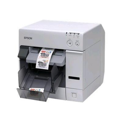 Epson C31CA26011 TM C3400 SecurColor Label printer color ink jet 4.4 in width up to 222 inch min USB