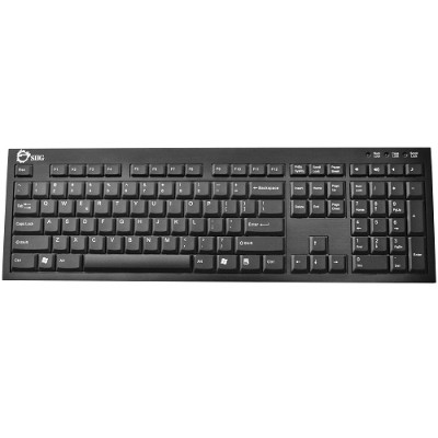 SIIG JK US0412 S1 USB Premium Aluminum Keyboard with Hub