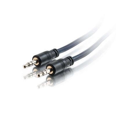 C2G 40515 15ft 3.5mm Stereo Audio Cable with Low Profile Connectors M/M - Plenum CMP-Rated - Audio cable - stereo mini jack M to stereo mini jack M - 15 ft