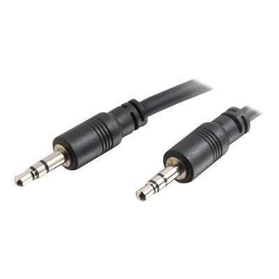 C2G 40106 CMG-Rated Stereo Audio Cable With Low Profile Connectors - Audio cable - stereo mini jack M to stereo mini jack M - 15 ft - shielded - black