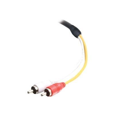 CMG-Rated RCA Stereo Audio Cable With Low Profile Connectors - audio cable - 75 ft
