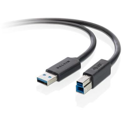 Belkin F3U159B06 SuperSpeed USB 3.0 Cable USB cable USB Type A M to USB Type B M USB 3.0 6 ft molded