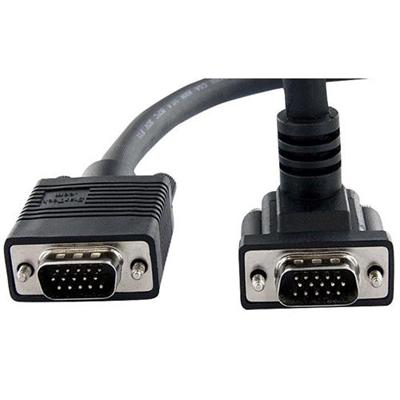 Coax High Resolution 90° Down Angled VGA Monitor Cable - VGA cable - 15 ft