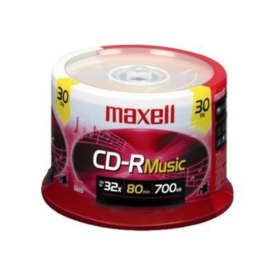 Maxell 625335 Music Gold 30 x CD R 700 MB 80min 32x spindle Minimum Order Quantity = 4