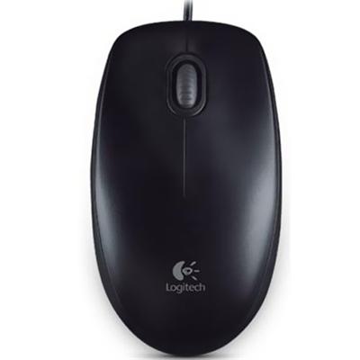 Logitech 910 001439 B100 Mouse optical 3 buttons wired USB