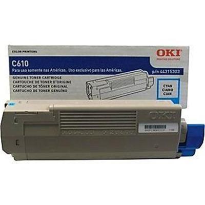 Oki 44315303 Cyan - original - toner cartridge - for C610cdn 610dm 610dn 610dtn 610n Oki 44315303 Cyan - original - toner cartridge - for C610cdn 610dm 610dn 610dtn 610n