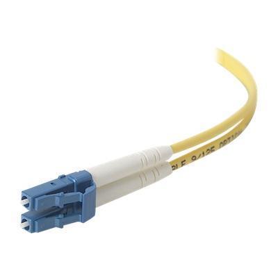 Belkin LCLC083 01M TAA Patch cable LC PC single mode M to LC PC single mode M 3.3 ft fiber optic 8.3 125 micron yellow