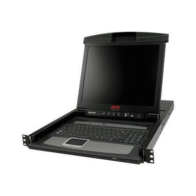 APC AP5816 LCD Console - KVM console with KVM switch - 16 ports - PS/2 - 17 - rack-mountable - VGA - black - 1U APC AP5816 LCD Console - KVM console with KVM switch - 16 ports - PS/2 - 17 - rack-mountable - VGA - black - 1U