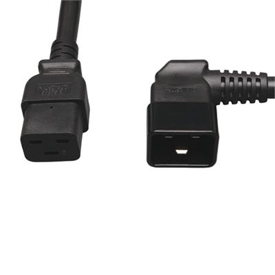 Tripp Lite Heavy-Duty P036-002-20RA - Power cable (100-250 VAC) - IEC 320 EN 60320 C19 - IEC 320 EN 60320 C20 - 2 ft - molded - black - for Auto Transfer Switch / Metered PDU