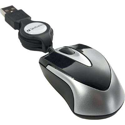 Verbatim 97256 Optical Mini Travel Mouse Mouse optical wired USB black
