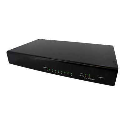 8 Port Cat 5 VGA Digital Signage Broadcaster with RS232 & Audio - video/audio/serial extender