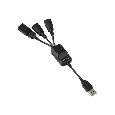 USB 2.0 4-Port Bend-A-Hub with Mini USB Adapter - hub - 4 ports - desktop