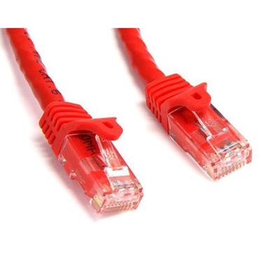 StarTech.com N6PATCH7RD 7 ft Red Cat6 Cat 6 Snagless Patch Cable 7ft Patch cable RJ 45 M to RJ 45 M 7 ft UTP CAT 6 molded snagless red