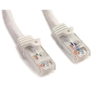 StarTech.com N6PATCH7WH 7ft Cat6 Patch Cable with Snagless RJ45 Connectors White Cat6 Ethernet Patch Cable 7ft UTP Cat6 Patch Cord