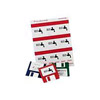 White 3 1/2 diskette Lables for Laser Printers
