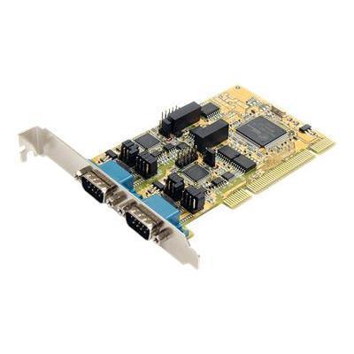 StarTech.com PCI2S232485I 2 Port RS232 422 485 PCI Serial Adapter Card w ESD Protection Serial adapter PCI RS 232 x 2 yellow