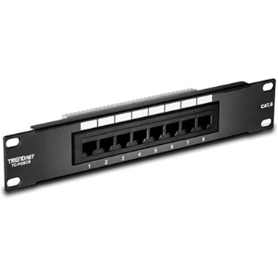 TRENDnet TC-P08C6 Patch panel - 8 ports TRENDnet TC-P08C6 Patch panel - 8 ports