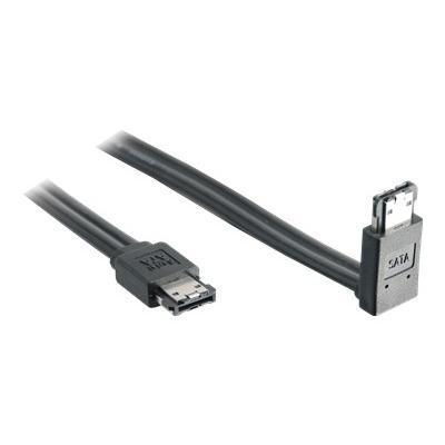 Cables To Go 10223 180° TO 90° - eSATA cable - eSATA to eSATA - 6.6 ft - 90° connector - black Cables To Go 10223 180° TO 90° - eSATA cable - eSATA to eSATA - 6.6 ft - 90° connector - black