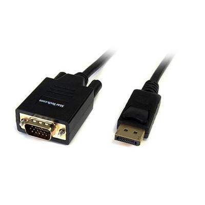 StarTech.com DP2VGAMM6 6 ft DisplayPort to VGA Cable M M DisplayPort cable DisplayPort M to HD 15 M 6 ft black