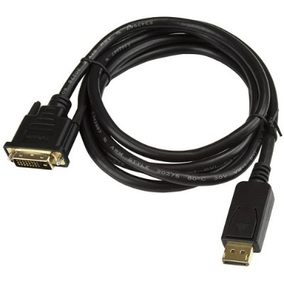 StarTech.com DP2DVI2MM6 6 ft DisplayPort to DVI Adapter Cable M M DP to DVI Converter Cable 1920x1200 1080p
