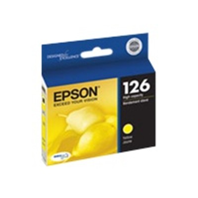 Epson T126420 126 High Capacity yellow original ink cartridge for Stylus NX330 NX430 WorkForce 435 520 545 63X 645 845 WF 3520 3540 7010 75